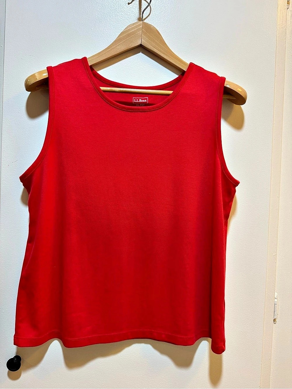 L.L.Bean Supima Cotton Tank Top in Red Size XL